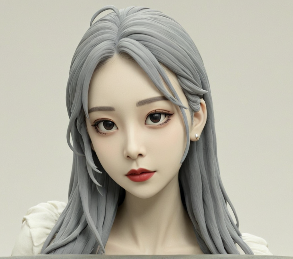 girl after generate from clay AI